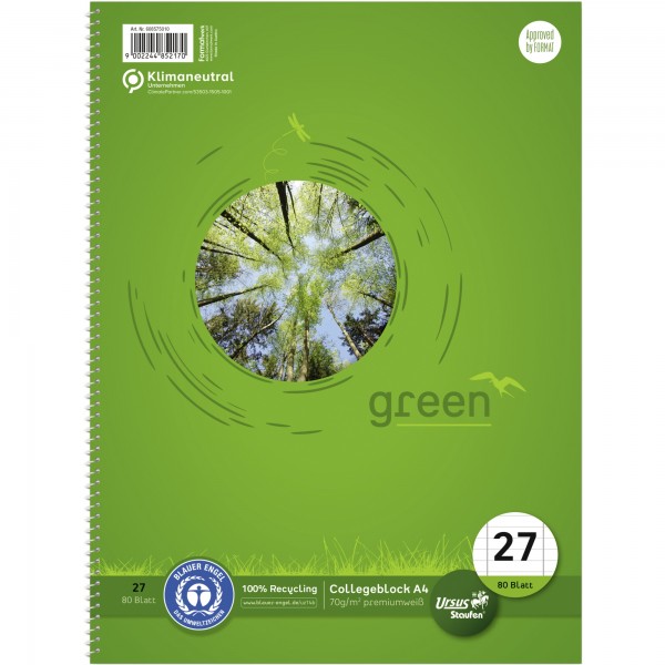 Staufen Collegeblock Style 608575010 DIN A4 70g lin. 80Bl