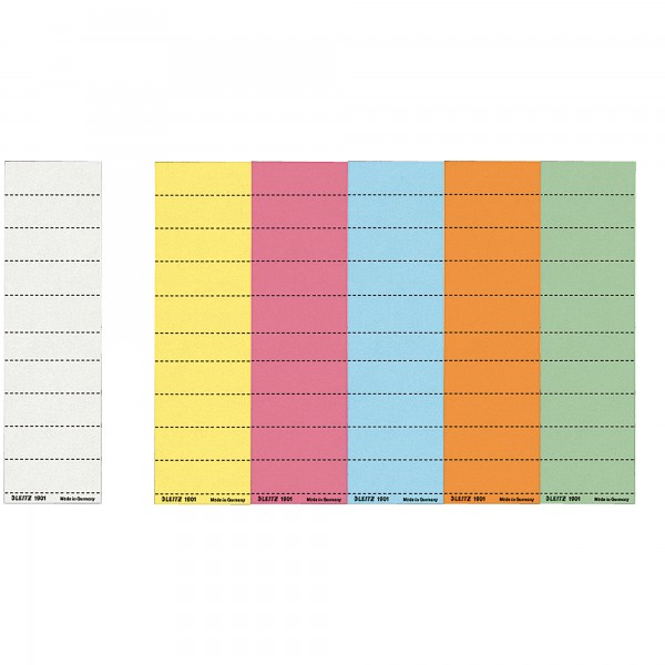 Leitz Beschriftungsschild 19010035 blanko 4zeilig blau 100 St./Pack.