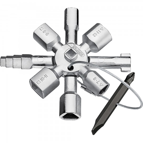 Knipex Schaltschrankschlüssel TwinKey 10Profile