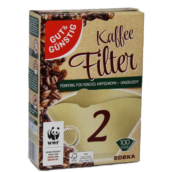 Gut&günstig Kaffeefilter Gr.2 br 100St