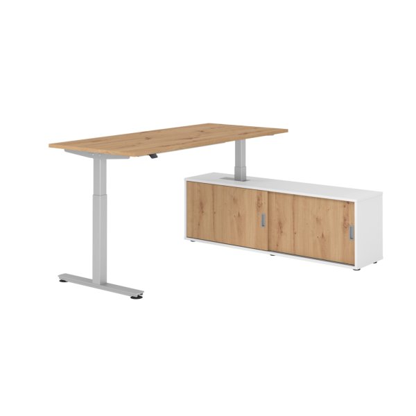 Hammerbacher Sitz-Steh-Kombi 180x80cm a.ei/si/ws/a.ei