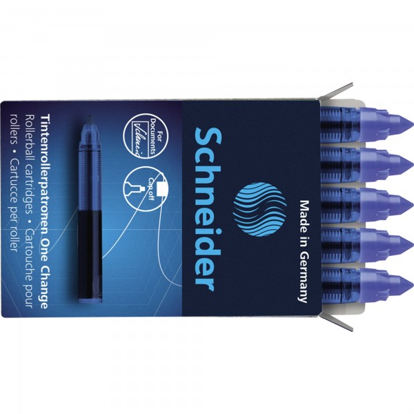 Schneider Tintenrollermine One Change 0,6mm bl 5 St.