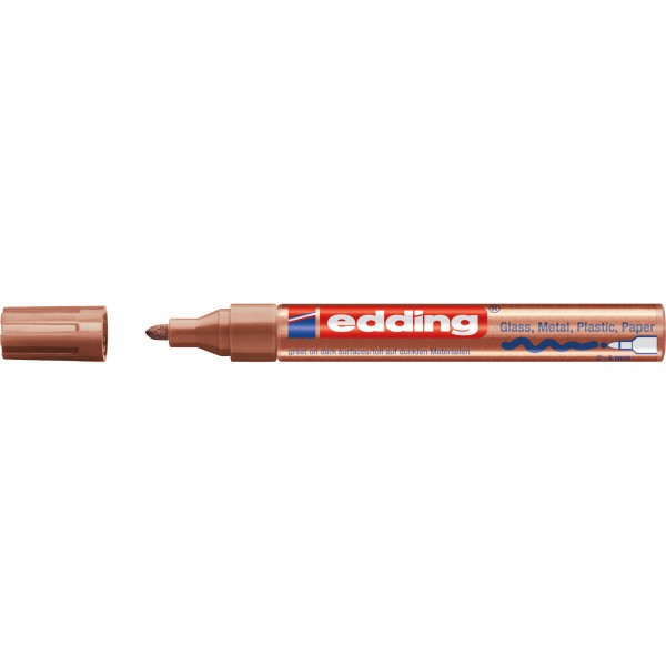 edding Lackmarker 750 4-750-9-055 2-4mm Rundspitze kupfer