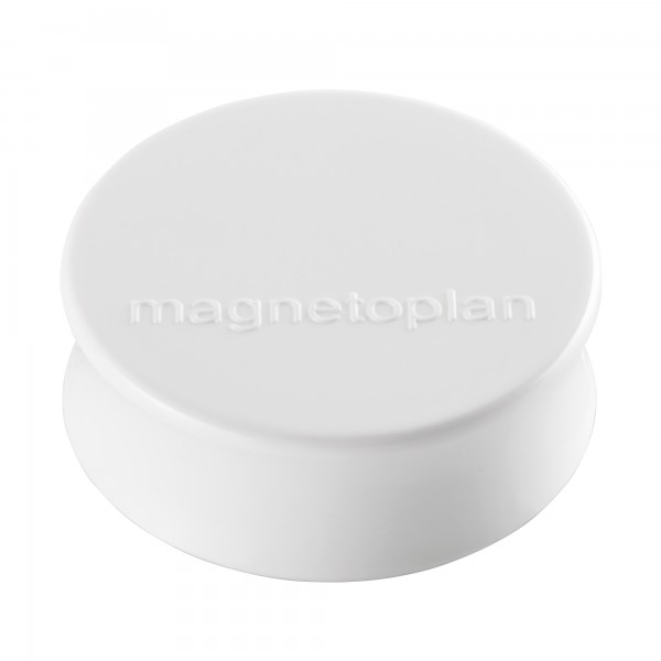 magnetoplan Magnet Ergo Large 1665000 34mm weiß 10 St./Pack.