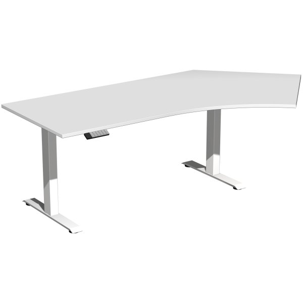 Geramöbel Tisch Elevate Plus 2166x1130x630-1280mm ws/lgr