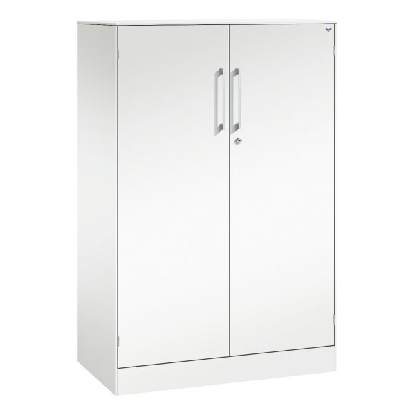 C+P Flügeltürenschrank Asisto 1310x800x435mm ws/ws