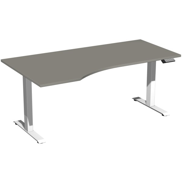 Geramöbel Tisch Elevate Plus 1800x1000x630-1280mm li ws/on