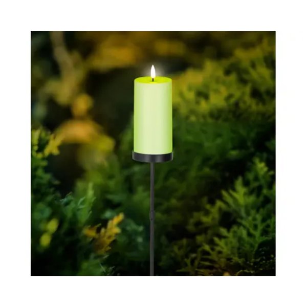 LUMINEO Solarstecker Kerze 7x117cm gn