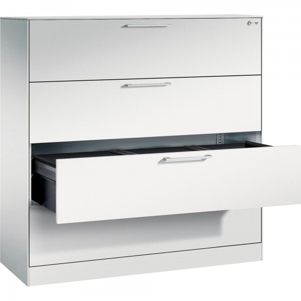 C+P Hängeregistraturschrank Asisto 146021413S10037 A4 3bahnig lgr/lgr