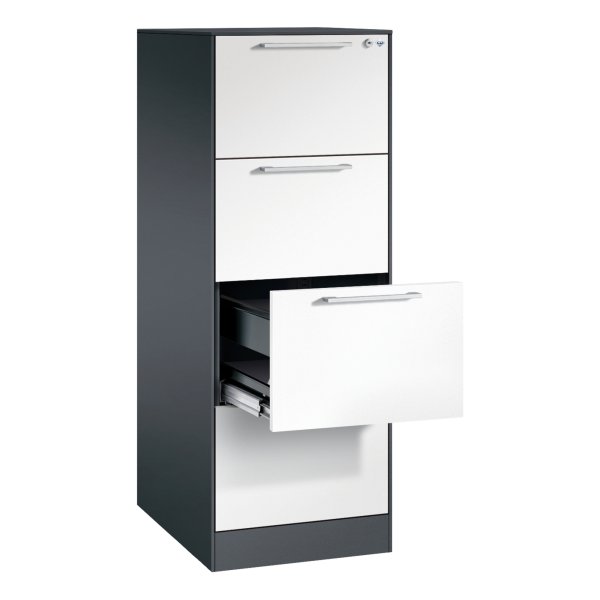 C+P Hängeregistraturschrank Asisto A4 1bahnig sgr/rws