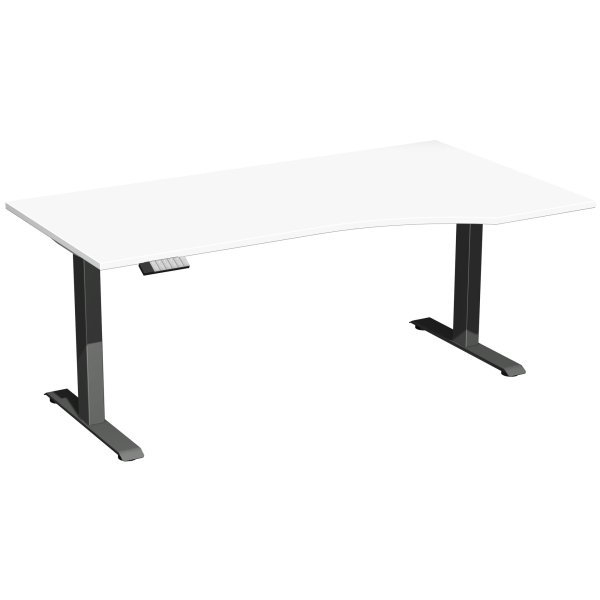 Geramöbel Tisch Elevate Plus re 1800x1000x630-1280mm an/ws