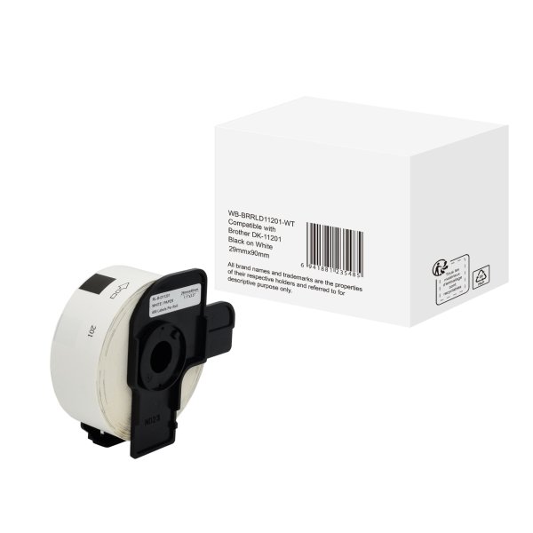 Etikett wie Brother 90x29mm sw auf ws 400St