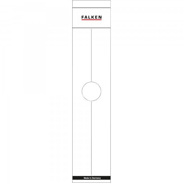 Falken Ordnerrückenschild 11287067 70mm weiß 10 St./Pack.