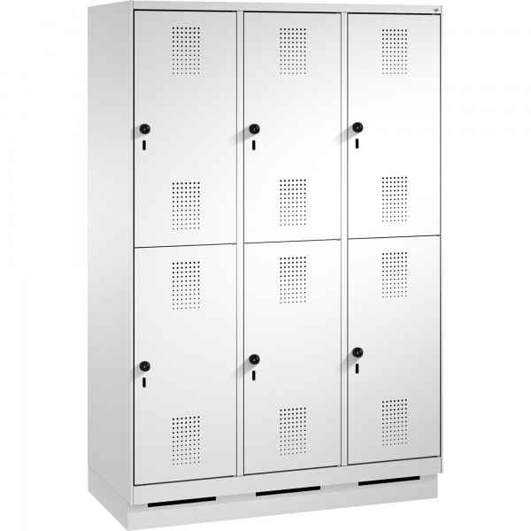 C+P Doppelstockspind 4932032S10039 Sockel 6Fächer B1200mm lgr/lgr