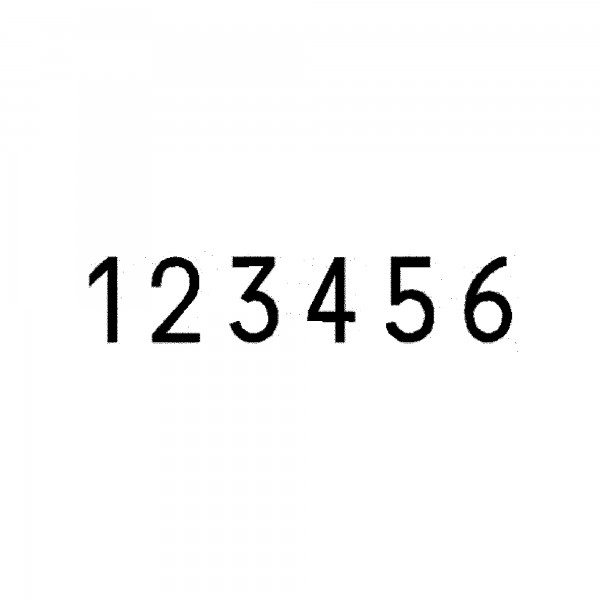 REINER Numeroteur B6B4 Zifferngröße 4,5 mm Blockschrift