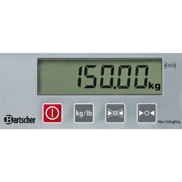 Bartscher Digitalwaage, 150kg 50g
