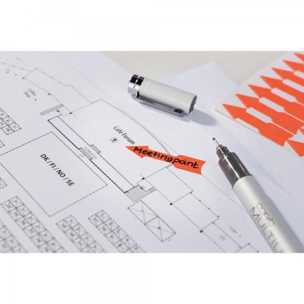 Avery Zweckform Hinweisetikett Pfeil 3008 leuchtorang 63 St./Pack.