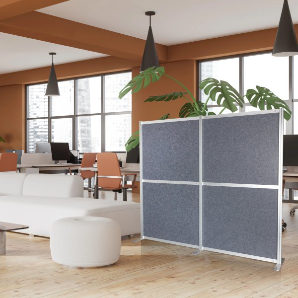hjh OFFICE Akustik-Trennwand- System FLEXMIUT 167x192 gr