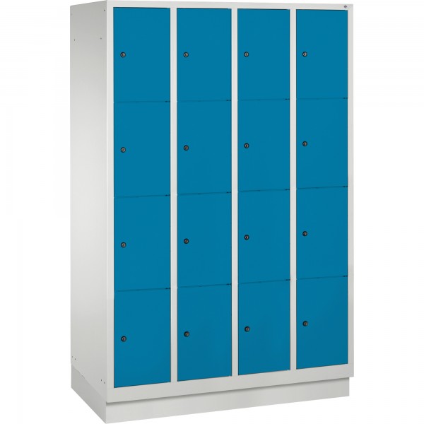 C+P Fächerschrank 8020404S10023 Sockel 16Fächer B1190mm lgr/lbl