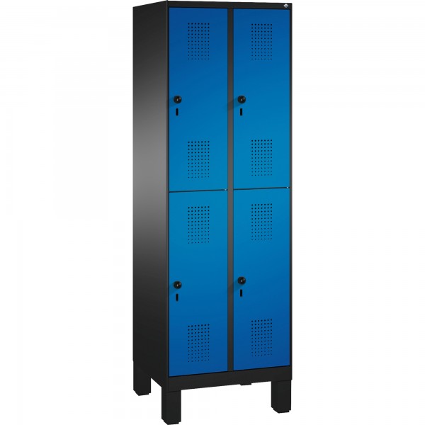 C+P Doppelstockspind 4931020S10061 Füße 4Fächer B600mm sgr/ebl