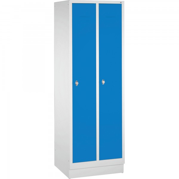 C+P Umkleidespind 802020S10015 m. Sockel 2Abteile lgr/lbl