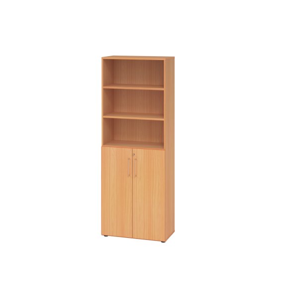 Hammerbacher Regal 6OH Türen 3OH Buche/Buche