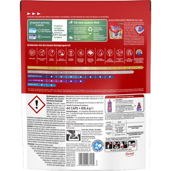 Somat Spülmaschinentabs Excellence Premium 5in1 44St
