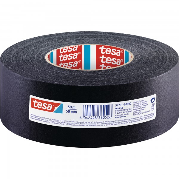 tesa Gewebeband 57231-00000 50mmx50m schwarz