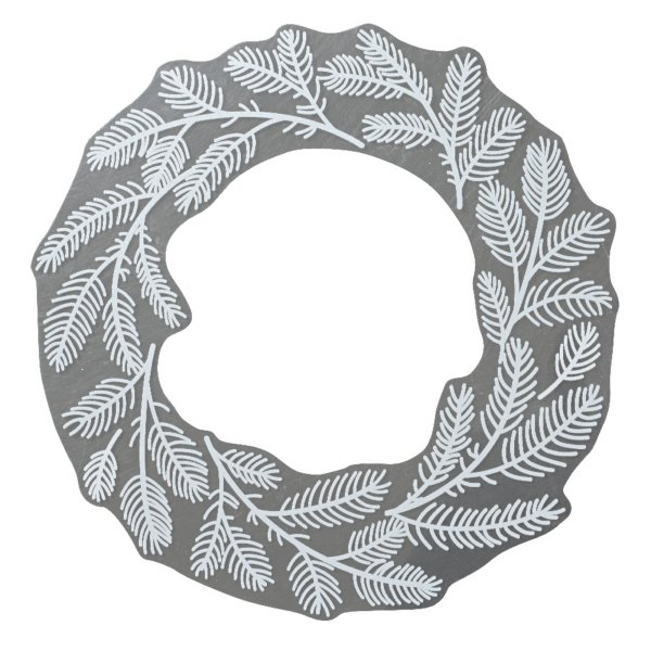 Decoris Aufkleber Kranz ws