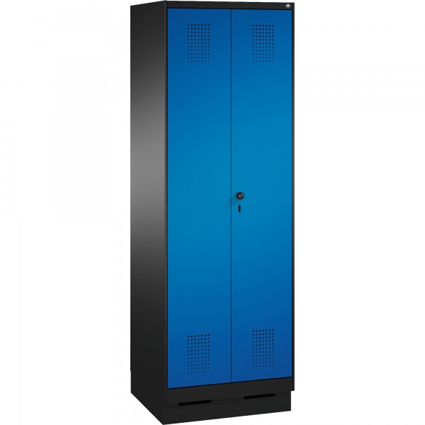 C+P Doppelspind 4902220S10054 Sockel 2Abteile B600mm sgr/ebl