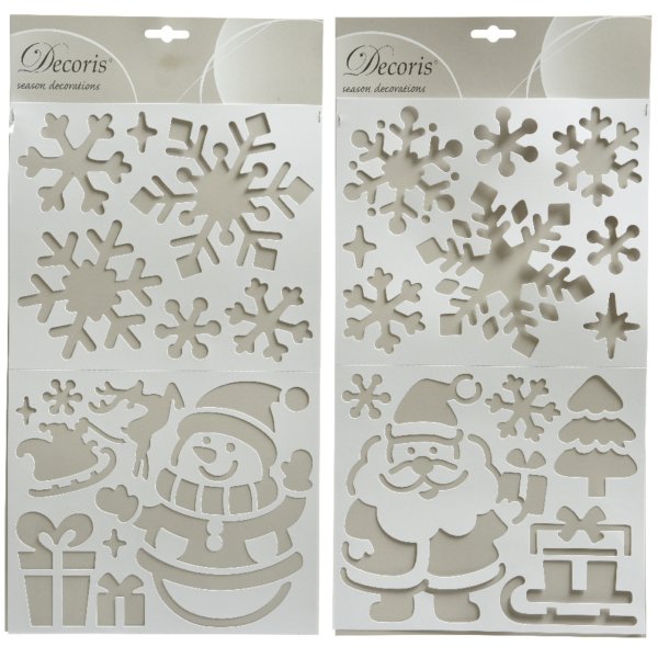 Decoris Stempel Schneemann/Sterne 2St