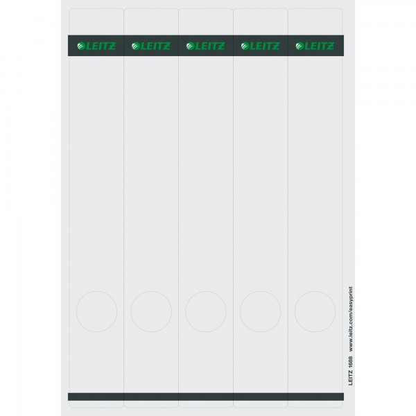 Leitz Ordneretikett 16880085 lang/schmal Papier gr 125 St./Pack.