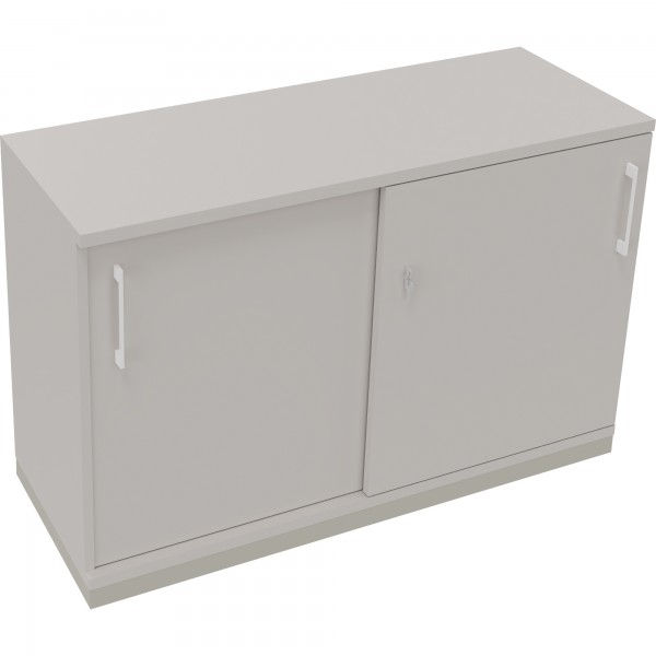 Schiebetürenschrank 2OH B1200xT442xH781mm si/lgr