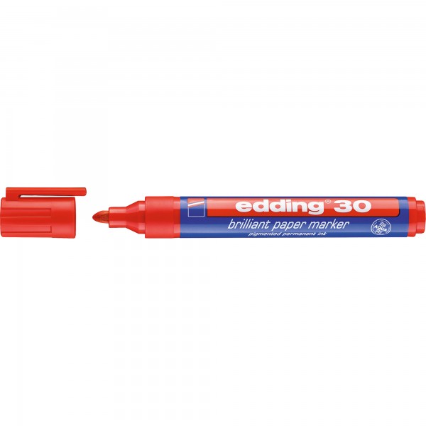 edding Pigmentmarker 30 4-30002 1,5-3mm Rundspitze rot