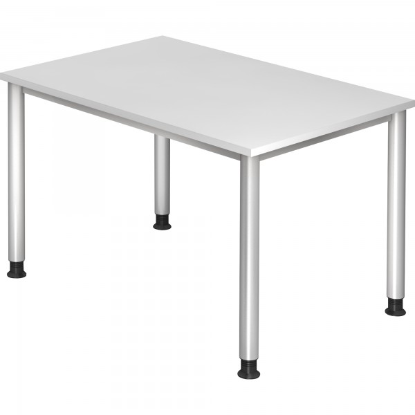 Hammerbacher Schreibtisch VHS12/W/S 120x80cm weiß