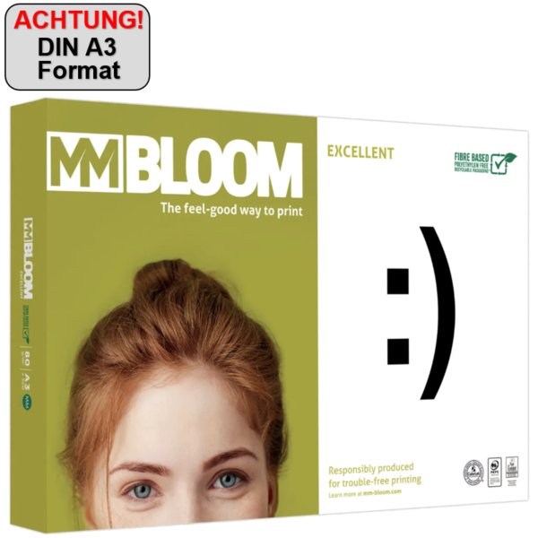 Mm bloom Kopierpapier Excellent A3 80g 500Bl