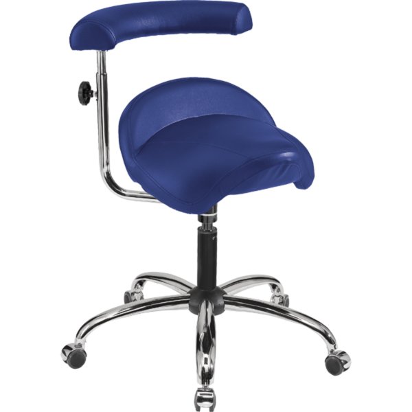 meychair Hocker A20-29- TR-Comfort-KL4 Rollen Arm bl