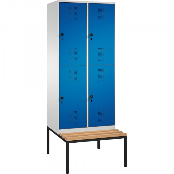C+P Doppelstockspind 4935022S10008 Sitzbank 4Fächer B800mm lgr/ebl