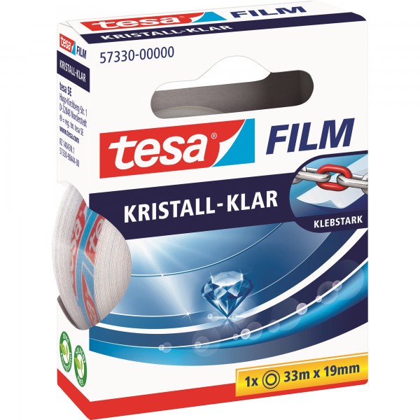 tesa Klebefilm tesafilm kristall- klar 57330-00000 19mmx33m