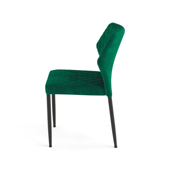 FEROS Stapelstuhl Louis Velours grün 4St
