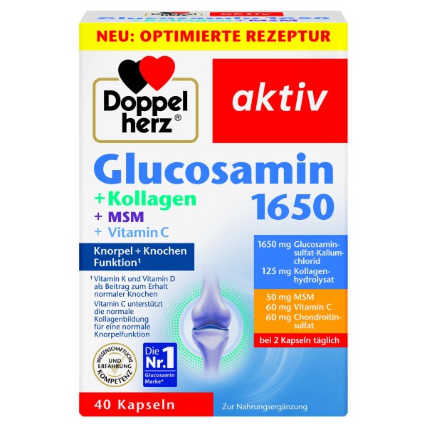 Doppelherz Glucosamin 1650+Kollagen+MSM 40St