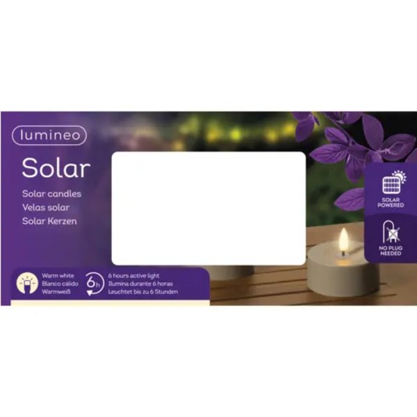 LUMINEO Solar Teelichter 7x3,2cm br 2St