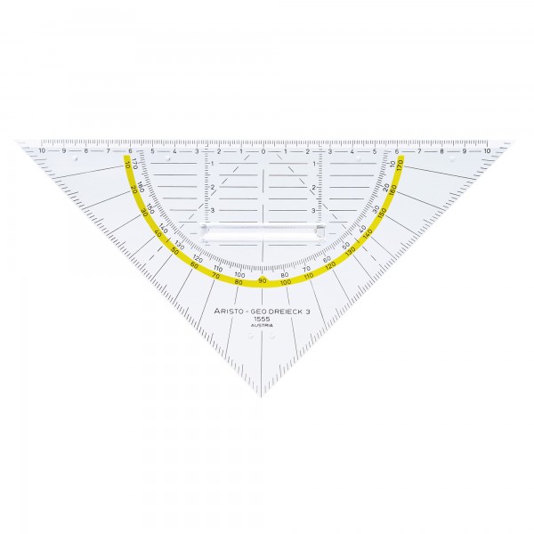 Aristo Geometriedreieck AR 1555/2 Facette Tuschenoppen 22,5cm gk