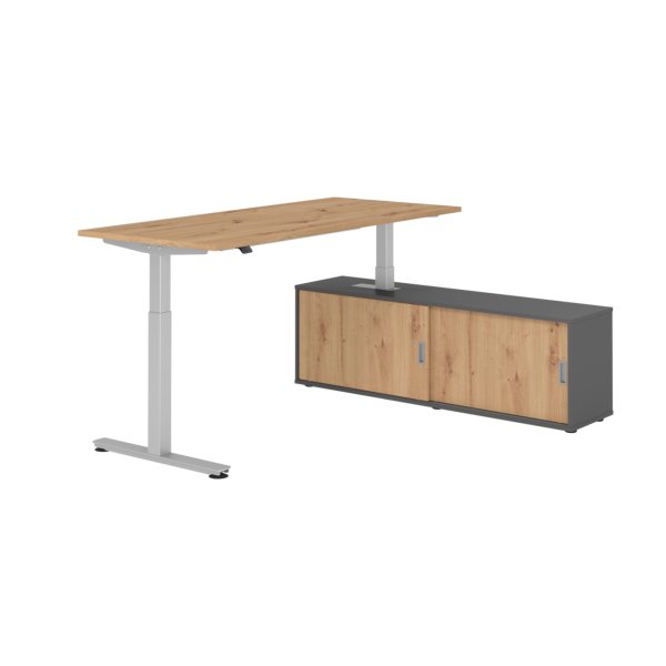 Hammerbacher Sitz-Steh-Kombi 180x80cm a.ei/si/gp/a.ei