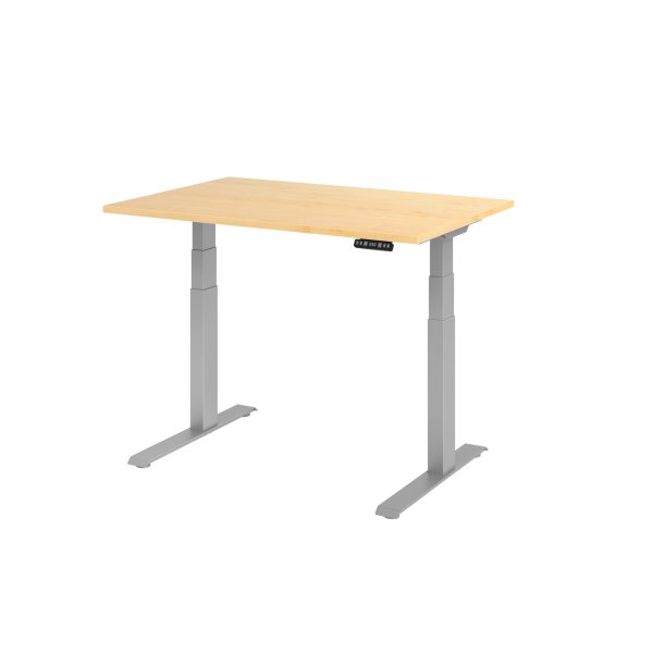 Hammerbacher Schreibtisch el 120x80cm si/ahorn