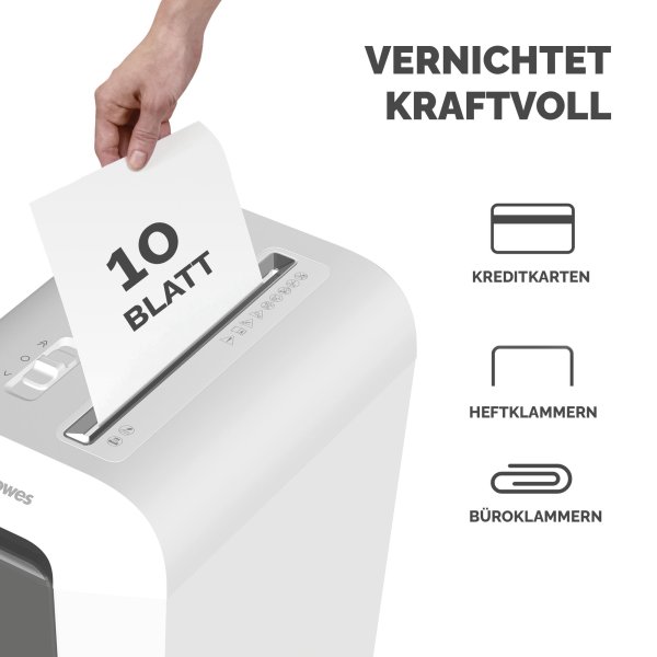Fellowes Aktenvernichter Powershred LX65 Partikel