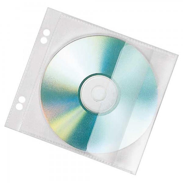 Veloflex CD/DVD Hülle 4366000 f. 1CD PP transparent 10 St./Pack.