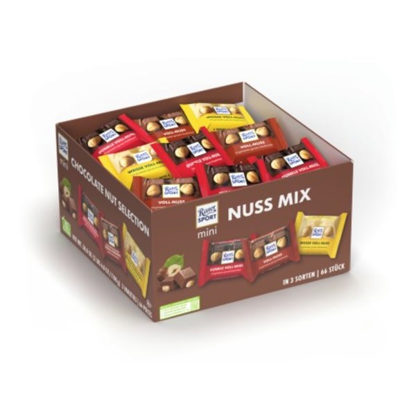 Ritter Sport Schokolade Mini Nuss Mix sort 1100g