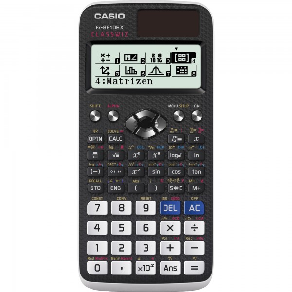Casio Schulrechner 12stellig Solar/Batterie sw