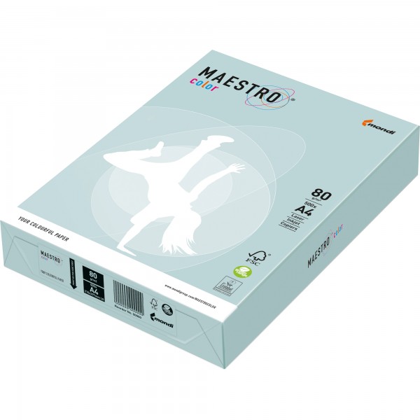 MAESTRO Kopierpapier color A4 9417-BL29A80S blau 500Bl.